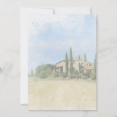 Italiaanse olijven Toscaanse bruiloft redden de da Bedankkaart (Achterkant)