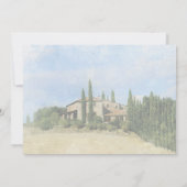Italiaanse olijven Toscane bruiloft met de prentbr Bedankkaart (Achterkant)