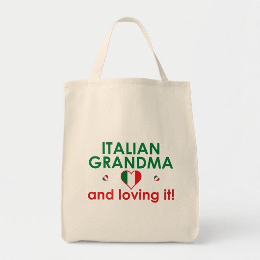 Italiaanse oma en ik hou ervan! tote bag (Voorkant)