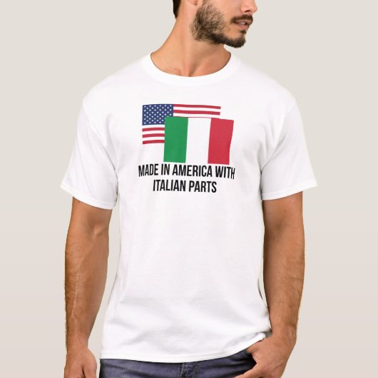 Italiaanse onderdelen t-shirt (Voorkant)