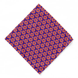 Italiaanse ontwerper Pattern Paars en Oranje Banda Bandana
