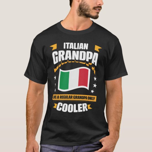 Italiaanse Opa Grappige Opa T-shirt (Voorkant)