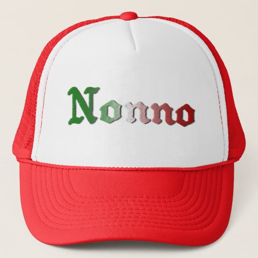 Italiaanse Opa Hoed Nonno Trucker Pet (Voorkant)