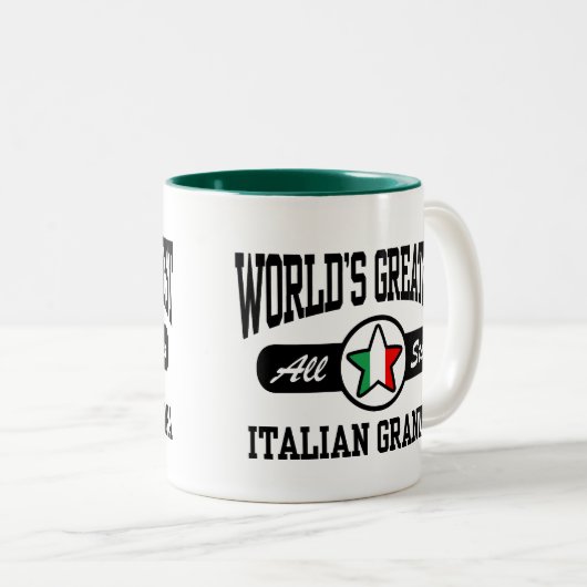 Italiaanse opa tweekleurige koffiemok (Voorkant rechts)