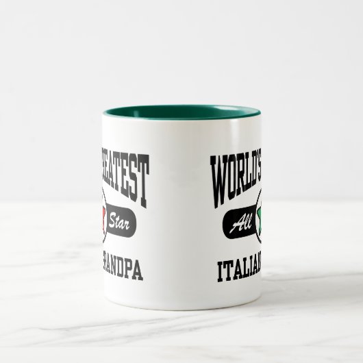 Italiaanse opa tweekleurige koffiemok (Center)