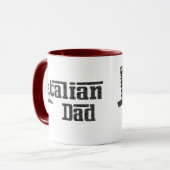 Italiaanse Papa Vader Koffiemok Mok (Voorkant links)