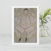 Italiaanse papieren poppen - drie kaart (Staand voorkant)