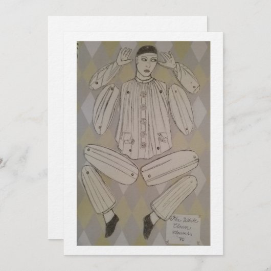 Italiaanse papieren poppen - drie kaart (Voorkant / Achterkant)