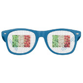 Italiaanse partij Shades Retro Zonnebril (Voorkant)