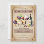 Italiaanse partij voor het testen van wijn op Char Kaart (Voorkant)