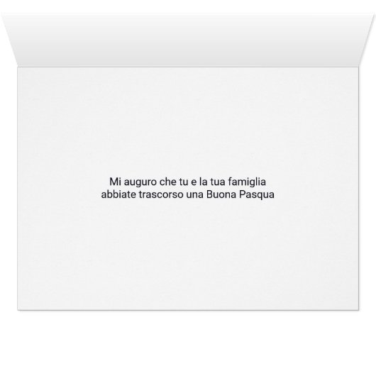 ITALIAANSE Pasen Joyeuses Paques Pink Tulip Garden (Binenzijde Horizontaal (Onderkant))