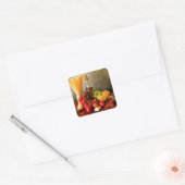 Italiaanse pasta arrabbiata vierkante sticker (Envelop)