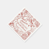 Italiaanse Pasta Dat is Amore Bruidsmeisjesfeest Servet (Hoek)