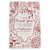 Italiaanse Pasta Dat is Amore Bruiloft Favorietje Medium Cadeauzakje (Achterkant)