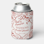 Italiaanse Pasta Dat is Amore Bruiloft Uitnodiging Blikjeskoeler (Blikje Achterkant)