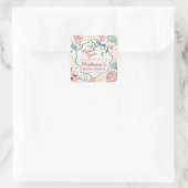 Italiaanse Pasta Dat is Liefde Bruiloft Favor Vierkante Sticker (Tas)
