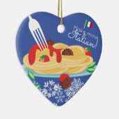 Italiaanse pasta-kerstversiering voor voedseldoele keramisch ornament (Rechts)