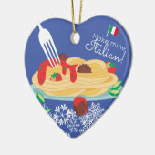 Italiaanse pasta-kerstversiering voor voedseldoele keramisch ornament (Links)