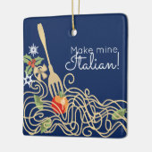 Italiaanse pasta-kerstversiering voor voedseldoele keramisch ornament (Links)