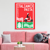 Italiaanse pasta kunst canvas afdruk (Insitu (Woonkamer))