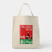 Italiaanse pasta kunst tote bag (Achterkant)