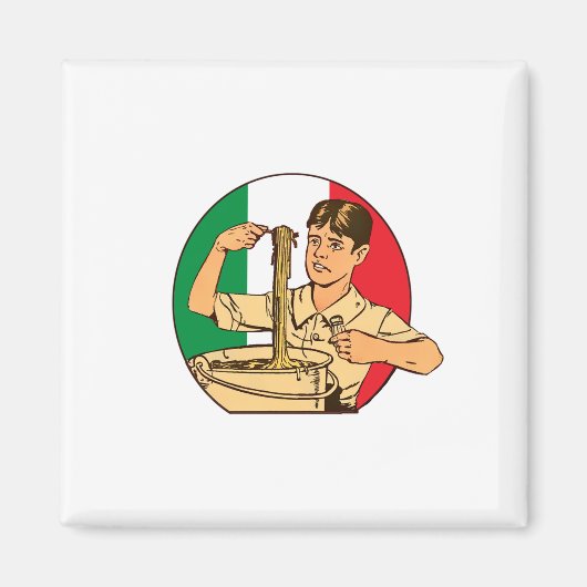 Italiaanse pasta magneet (Voorkant)