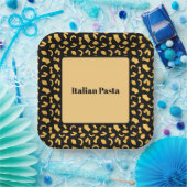 Italiaanse pasta papieren bordje (Feest)