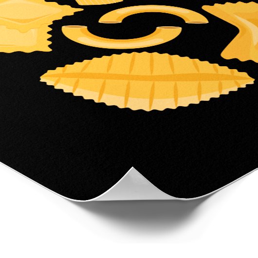 Italiaanse pasta poster (Hoek)