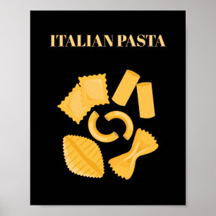 Italiaanse pasta poster