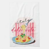 Italiaanse Pasta Spaghettis Theedoek (Verticaal)