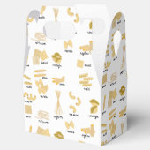 Italiaanse pasta vormen & namen patroon bedankdoosjes (Geopend)