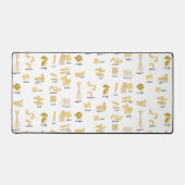 Italiaanse pasta vormen & namen patroon bureaumat (Voorkant)