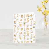 Italiaanse pasta vormen & namen patroon kaart (Gele Bloem)