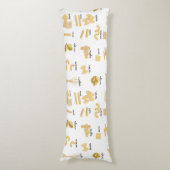 Italiaanse pasta vormen & namen patroon lichaamskussen (Voorkant Verticaal)