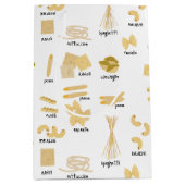 Italiaanse pasta vormen & namen patroon medium cadeauzakje (Voorkant)