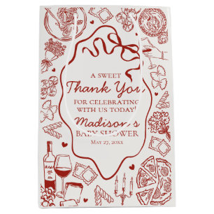 Italiaanse pastaspeciale bezorging baby shower fav medium cadeauzakje