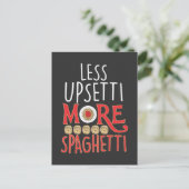 Italiaanse pastei nodle lover upsetti more spaghet briefkaart (Staand voorkant)
