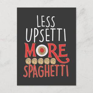Italiaanse pastei nodle lover upsetti more spaghet briefkaart