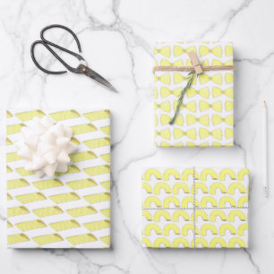 Italiaanse pastei Shapes Penne Bowtie Elbow Macaro Inpakpapier Vel