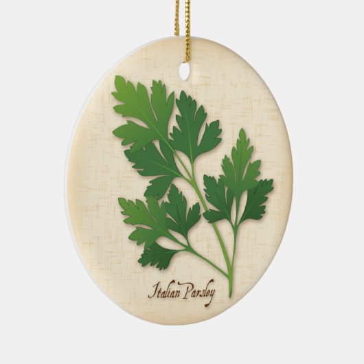 Italiaanse peterselie Herb Keramisch Ornament (Rechts)
