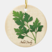 Italiaanse peterselie Herb Keramisch Ornament (Voorkant)