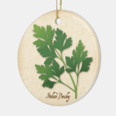 Italiaanse peterselie Herb Keramisch Ornament (Links)