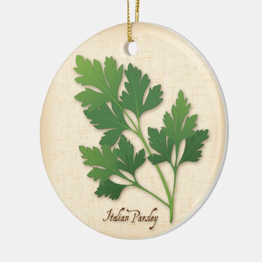 Italiaanse peterselie Herb Keramisch Ornament (Links)
