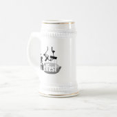 Italiaanse Pinkel Stein Bierpul (Voorkant links)