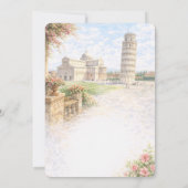 Italiaanse Pisa That's Amore Bruiloftsfeest Kaart (Achterkant)