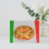 ITALIAANSE PIZZA ANSICHTKAART BRIEFKAART (Staand voorkant)