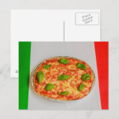 ITALIAANSE PIZZA ANSICHTKAART BRIEFKAART (Voorkant / Achterkant)