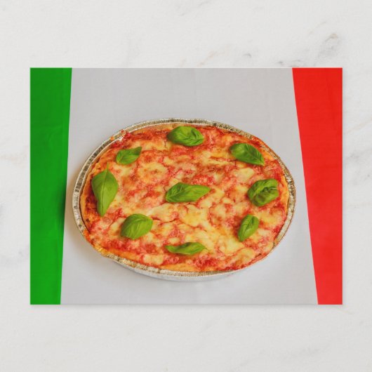ITALIAANSE PIZZA ANSICHTKAART BRIEFKAART (Voorkant)