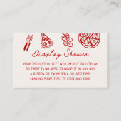 Italiaanse Pizza Baby Shower Display Shower Informatiekaartje (Voorkant)