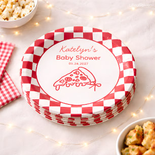 Italiaanse Pizza Baby Shower Papieren Bord